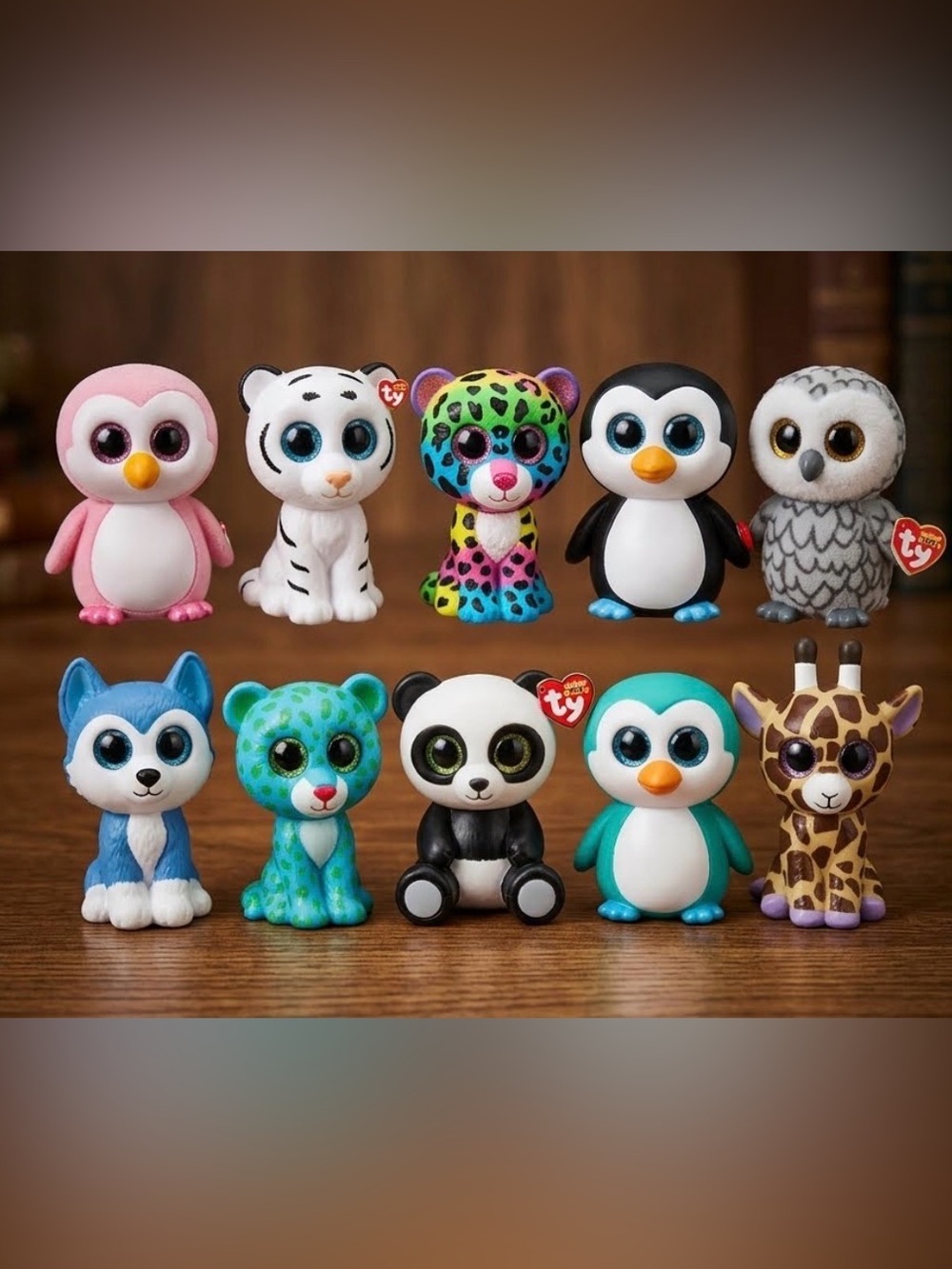 lot of 10 Ty Mini Boos figures